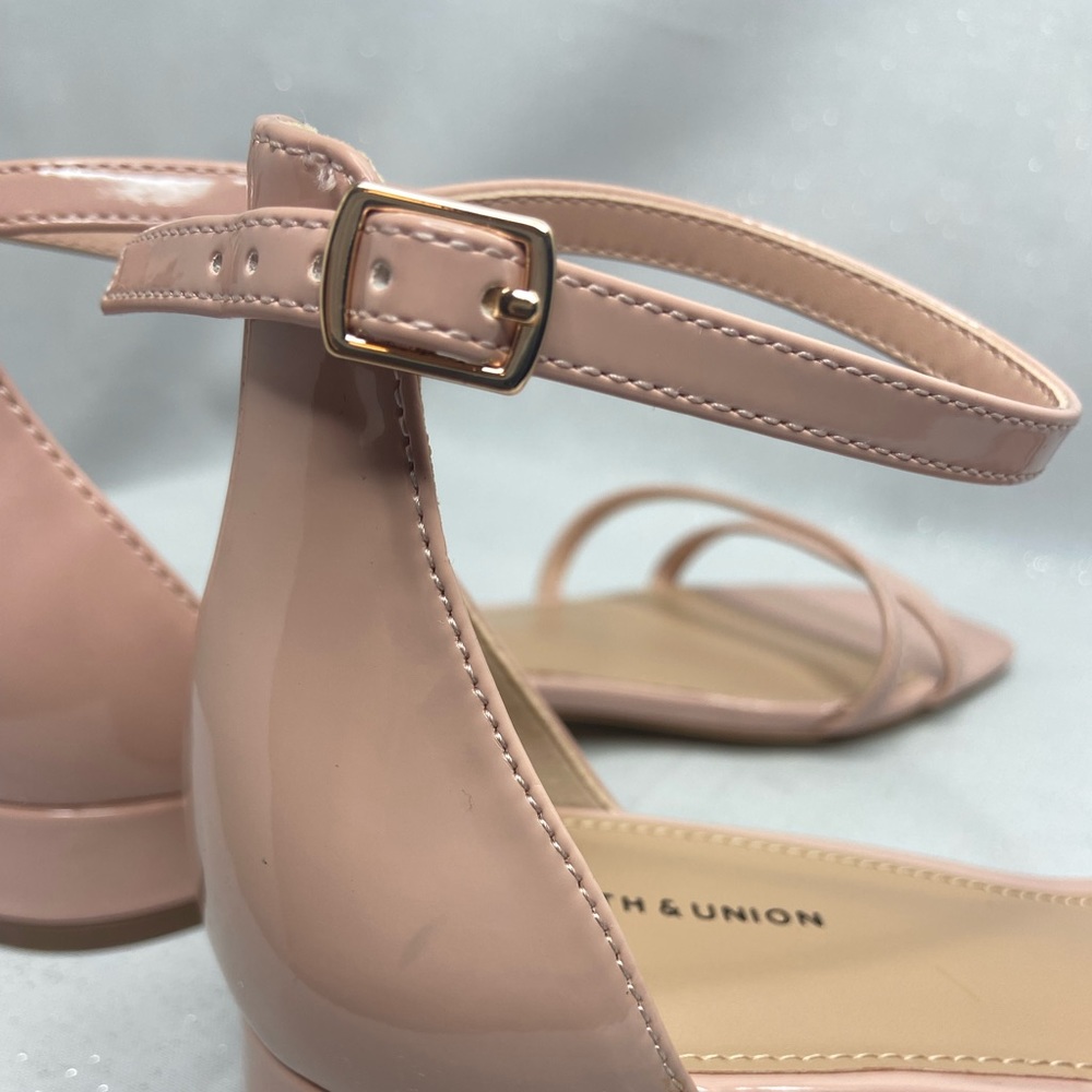 ❌SOLD❌14th And Union Jemma Strappy Sandal Nude Faux - Picture 5 of 14